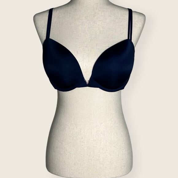 EUC | Victoria’s Secret | Push Up Bra | Blue | Size 32 DDD - Picture 2 of 16
